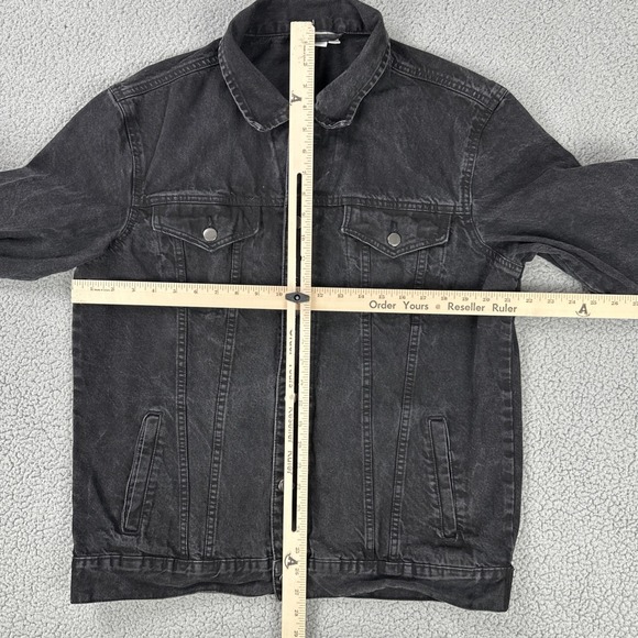 Nickelodeon Hey Arnold! Denim Jacket Men Large Black Cartoons Jean Trucker Logo - Picture 6 of 16